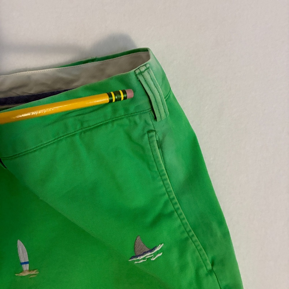 NWD Polo Ralph Lauren Bedford Chino Shorts Mens Size 40 Twill Shark AOP Preppy - Picture 8 of 12